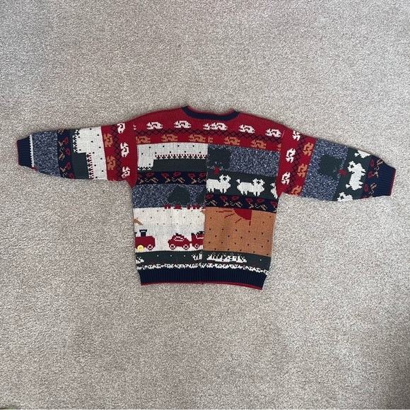 Vintage Sweater with Cat and Cow Size Small Petite - Picture 7 of 10